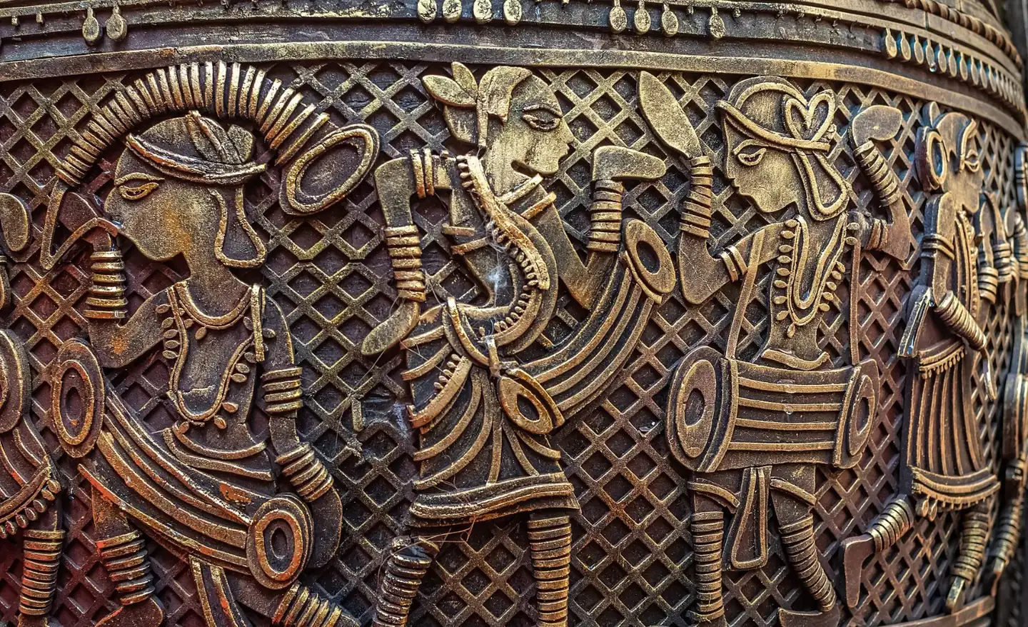 Dhokra art with clay