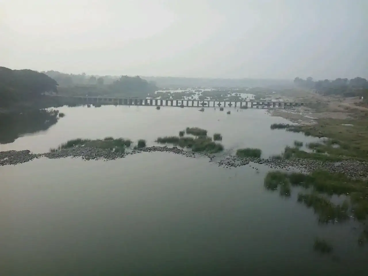 Wardha river at Pulgaon