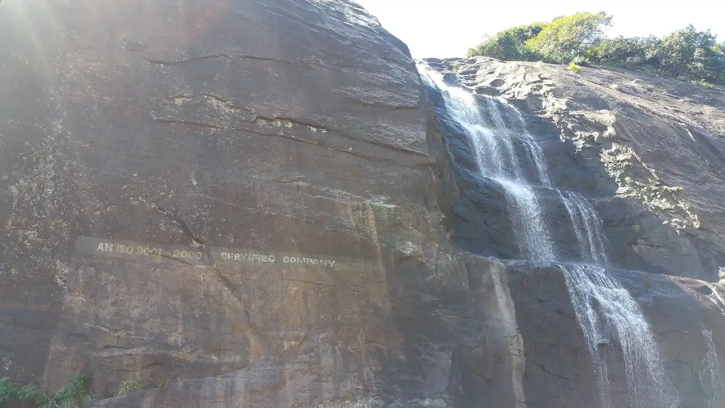 Old Courtallam falls in lean season
