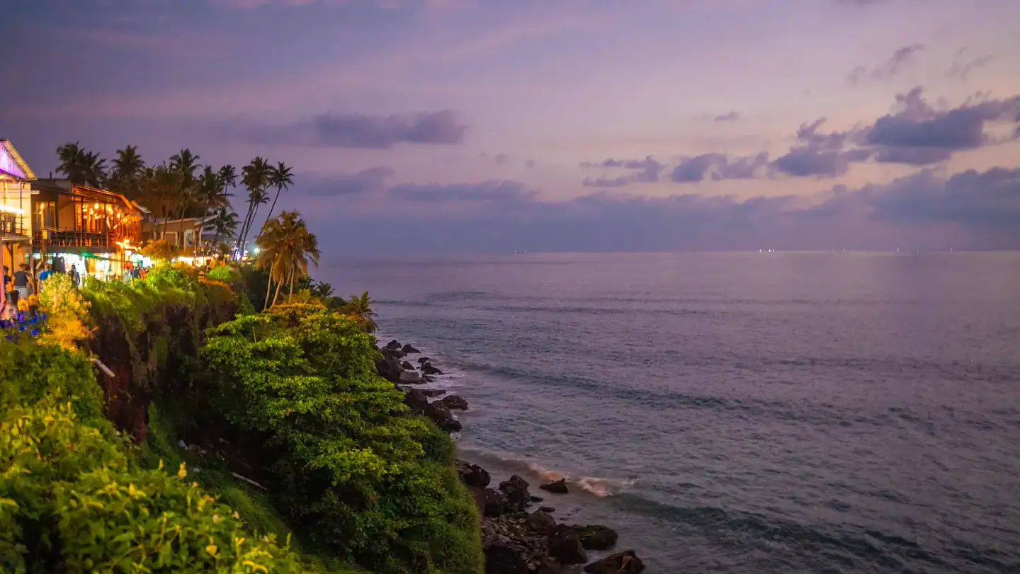 Varkala Cliff Sunset by KS