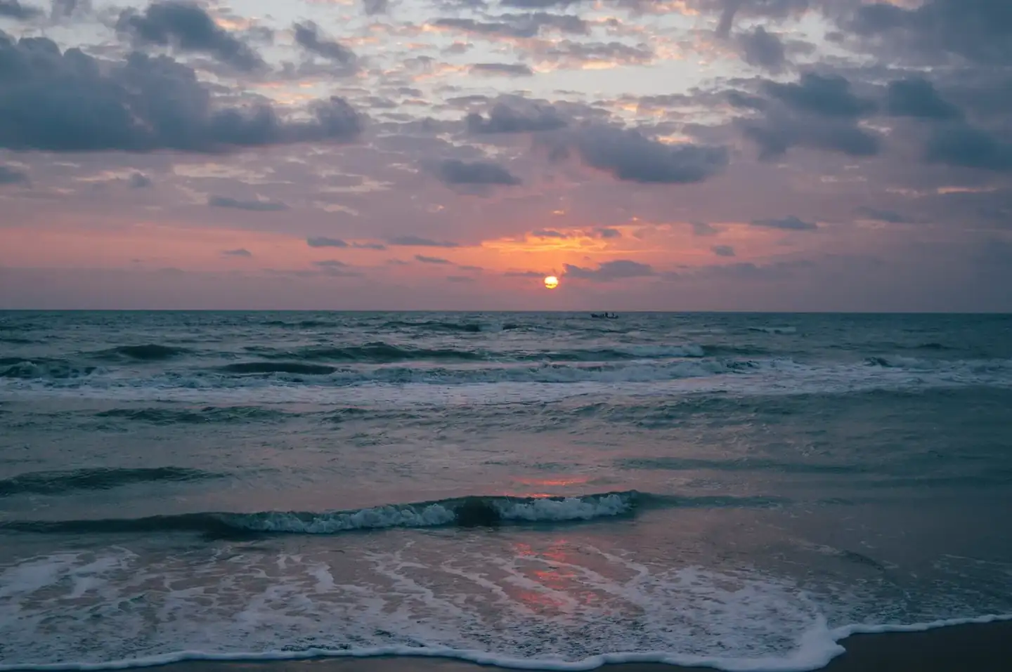 Bay of Bengal Sunrise at Nagapattinam Beach
