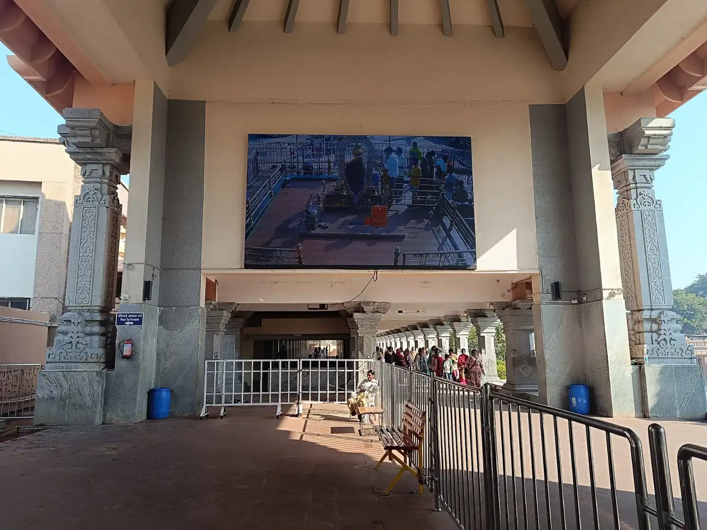 Interior view of shani temple, Shani Shingnapur, Maharastra